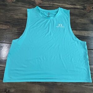 Like New Under Armour Aqua Blue Rush Athletic Tank